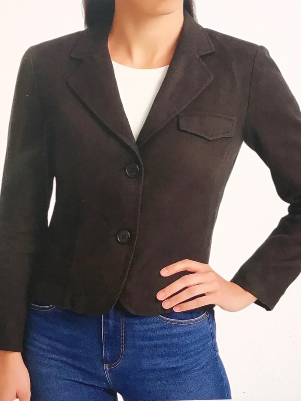 GAP Black Linen Cotton Blazer Jacket Women’s Plus Size 16